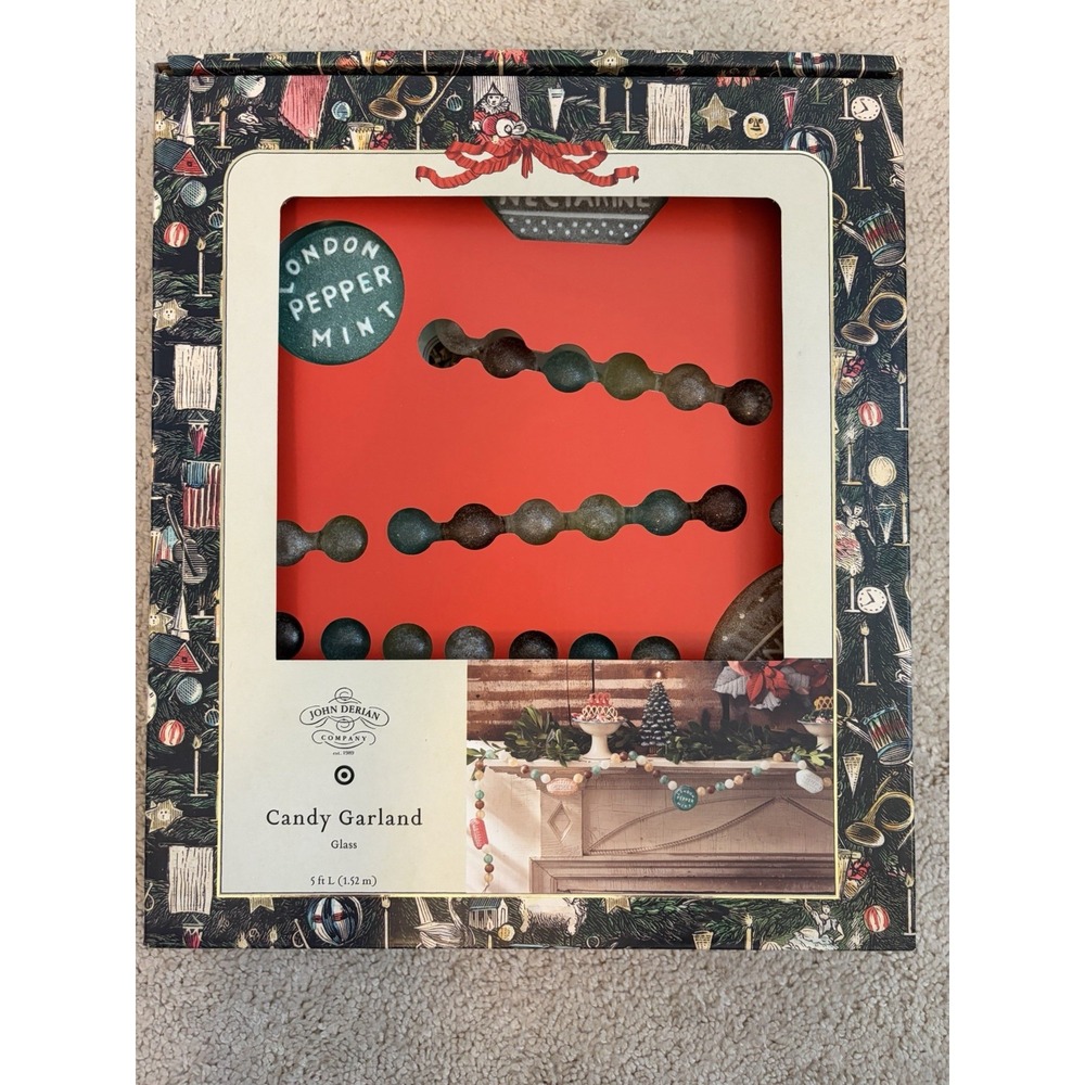 John Derian X Target 2025 60" Glass Candy Garland NWT - Picture 4 of 5